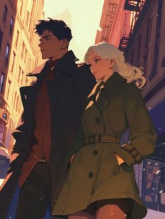 长亭晚照离人影